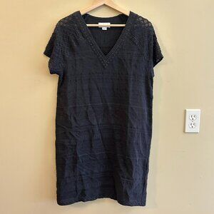 Velvet by Graham & Spencer Lace V-Neck Mini Dress Black Size XS